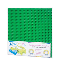 LW Toys Podložka na stavění 32x32 bodů - tmavě zelená