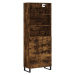 vidaXL Skříň highboard kouřový dub 69,5 x 34 x 180 cm kompozitní dřevo