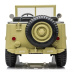 Mamido Dětský elektrický vojenský Jeep Willys 4x4 třímístný béžový