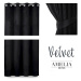 AmeliaHome Závěs Amelia Home Velvet černý