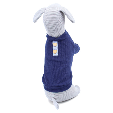 Vsepropejska Sitsi tričko s knoflíky pro psa Barva: Modrá, Délka zad (cm): 34, Obvod hrudníku: 4