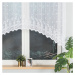 Dekorační oblouková krátká záclona na žabky KAROLINA 120 bílá 250x120 cm MyBestHome