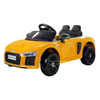 mamido Dětské elektrické autíčko Audi R8 Spyder lakované žluté