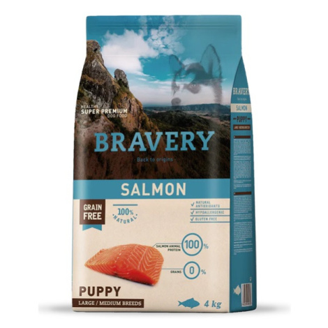 Bravery Dog Large/Medium Puppy Salmon - 4kg