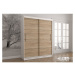 IDZ Šatní skříň Vista bez zrcadla (150 cm) Barva dřeva: Bílá + Sonoma