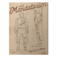 Obraz na plátně Star Wars: The Mandalorian - Action Figure, 2 - 30×40 cm