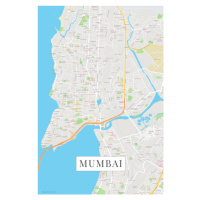 Mapa Bombaj color, (26.7 x 40 cm)