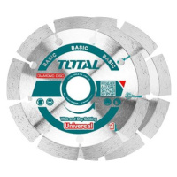 Total-Tools kotouč diamantový řezný segmentový, suché řezání, 115 × 22,2mm