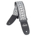 Amumu Hootenanny Embroidery Cotton Strap Black & White