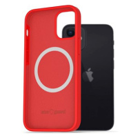 AlzaGuard Silicone Case Compatible with Magsafe pro iPhone 12 Mini červený