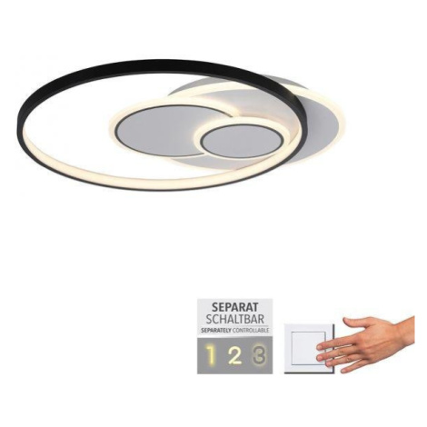 PN 6392-16 MAILAK LED stropní svítidlo kruhové černá/bílá, přepínatelné teple bílé světlo 3000K  PAULNEUHAUS