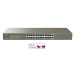 Tenda TEG1124P-24-250W - PoE AT Switch 235Watt, 24xRJ45 Switch s 24x 10/100/1000 Mbps PoE, Kov