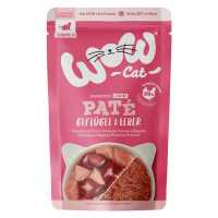 WOW Cat Junior 24 × 125 g - výhodné balení - drůbeží a játra