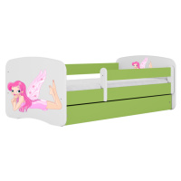 Kocot kids Dětská postel Babydreams víla s křídly zelená, varianta