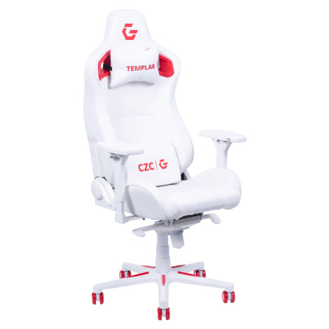 CZC.Gaming Templar, herní židle, bílá/červená - CZCGX920