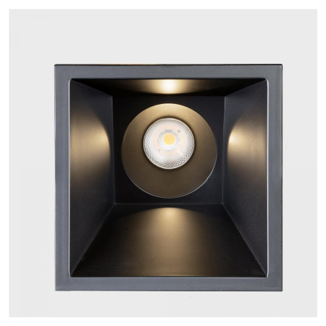 KOHL-Lighting NOON SQ ASYMETRIC zapuštěné svítidlo s rámečkem 93x93 mm černá 38° 5 W CRI >80 400 KOHL LIGHTING