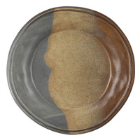 Talíř mělký BOAZ keramika hnědá 28cm