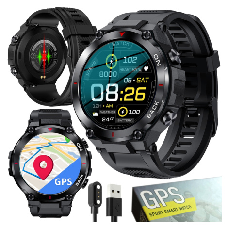 Smartwatch Pánský sportovní SpO2 Gps monitor srdečního tepu aGPS