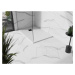 MEXEN/S Stone+ obdélníková sprchová vanička 140 x 100, bílá, mřížka černá 44101014-B