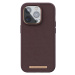 NJORD Genuine Leather Magsafe Case iPhone 14 Pro Max tmavě hnědý