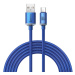 Baseus Crystal Shine Series kabel USB-A/USB-C (100W) 2m modrý
