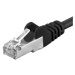 PREMIUMCORD Patch kabel CAT6a S-FTP, RJ45-RJ45, AWG 26/7 1, 5m černá