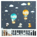 Dětské samolepky na zeď Ambiance Balloons and Stars
