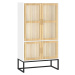 vidaXL Highboard bílý 70 x 35 x 125 cm kompozitní dřevo