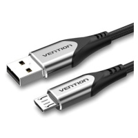 Vention Luxury USB 2.0 -> microUSB Cable 3A Gray 3m Aluminum Alloy Type