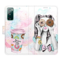 iSaprio flip pouzdro Donut Worry Girl pro Samsung Galaxy S20 FE