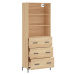 vidaXL Skříň highboard dub sonoma 69,5 x 34 x 180 cm kompozitní dřevo