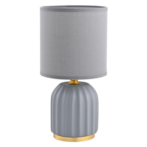 Zuma Line HS8723-GR - Stolní lampa 1xE14/40W/230V šedá/zlatá