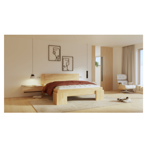 Postel Purtex Kona Rozměr: 160x200 cm, Materiál: Buk, Moření: Tabák