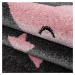 Ayyildiz koberce Dětský kusový koberec Kids 610 pink kruh - 160x160 (průměr) kruh cm