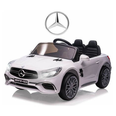 Milly Mally Mercedes-Benz SL65 AMG bílé auto na baterii | Dětské elektrické autíčko s ovladačem
