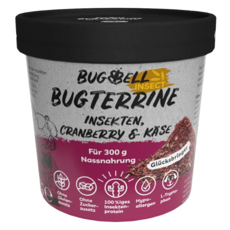 BugTerrine Adult červená varianta brusinky a sýr 8 × 100 g BugBell