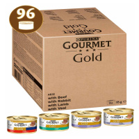 GOURMET Gold jemná paštika, variace chutí, 96 × 85 g