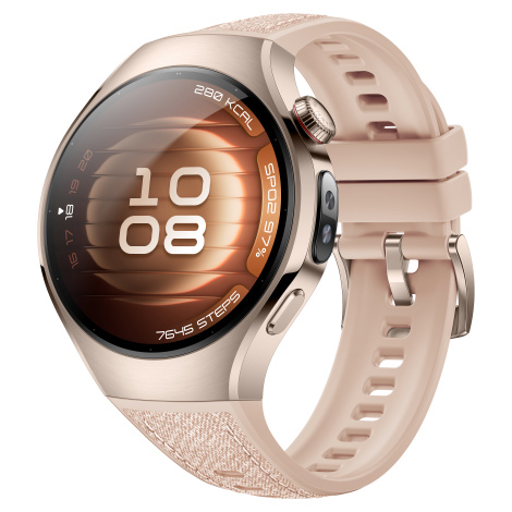 Huawei Watch 5 42mm LTE NFC Zlaté s béžovým řemínkem