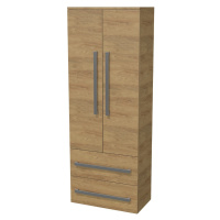 Koupelnová skříňka vysoká SAT Cube Way 60x163x33 cm dub Hickory CUBE3CHV60DH