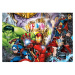 Clementoni - Puzzle 104 Brilliant, Marvel, Clementoni, W023671