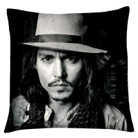 Polštář Johny Depp 01 Mybesthome 40x40 cm Varianta: Povlak na polštář s výplní, 40x40 cm