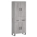 vidaXL Skříň highboard šedá sonoma 69,5 x 34 x 180 cm kompozitní dřevo