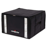 Černý úložný box na oblečení Compactor XXL Black Edition 3D Medium, 125 l