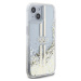 Guess PC/TPU Liquid Glitter Gold Stripe kryt iPhone 15 čirý