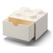 Lego® stolní box 4 se zásuvkou bílý