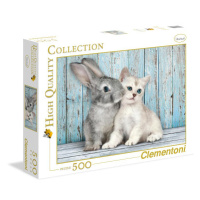 Clementoni 35004 - Puzzle 500 Kočka a králík