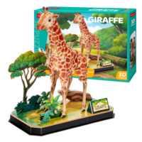 CubicFun - Puzzle 3D Zvířecí kamarádi Žirafa - 43 dílků