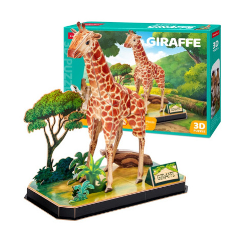 CubicFun - Puzzle 3D Zvířecí kamarádi Žirafa - 43 dílků