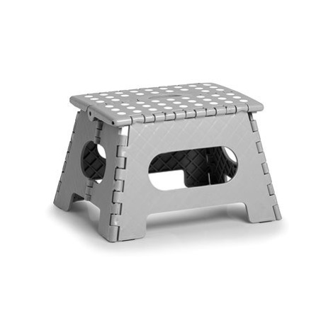 Zeller Skládací stolička, malá, světle šedá, 35 × 28 × 22 cm, nosnost 150 kg