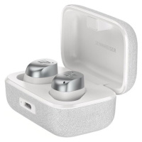 Sennheiser Momentum 4 TWS bezdrátová sluchátka, bílá/stříbrná